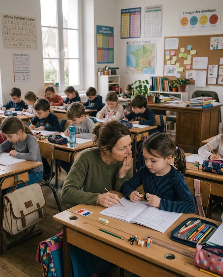 Illustration zu ADHS und Schule.